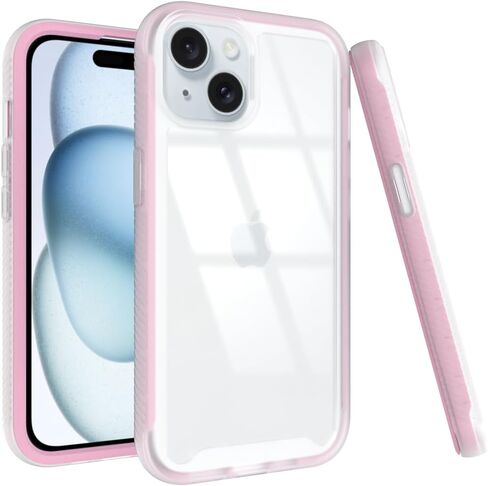 Puxicu Acrylic 2 in 1 for iPhone 17 Pro MAX Case，Anti-Yellowing, Military-Grade Protection, Drop Shockproof Slim Phone Cover for iPhone 17 Pro MAX 6.9", Light Pink in Kuwait