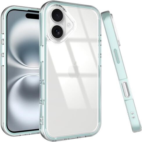 Puxicu Acrylic 2 in 1 for iPhone 17 Pro MAX Case，Anti-Yellowing, Military-Grade Protection, Drop Shockproof Slim Phone Cover for iPhone 17 Pro MAX 6.9", Light Pink in Kuwait