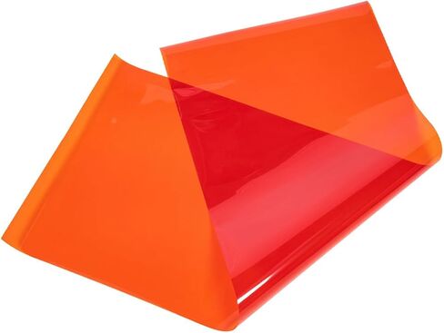 ورقة فلتر جل من MERRYHAPY Sunset Ambiance Light مقاس 30 سم × 300 سم، طبقة برتقالية للحيوانات الأليفة لتصحيح الإضاءة الفوتوغرافية وطبقة ناشر ضوء المسرح in Kuwait