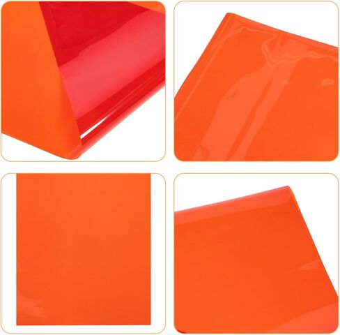 ورقة فلتر جل من MERRYHAPY Sunset Ambiance Light مقاس 30 سم × 300 سم، طبقة برتقالية للحيوانات الأليفة لتصحيح الإضاءة الفوتوغرافية وطبقة ناشر ضوء المسرح in Kuwait