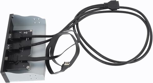 موزع USB للوحة الأمامية 5.25 بوصة، 20 جيجابت في الثانية من النوع C Gen 2x2 منافذ USB A، رأس من النوع E 19 دبوس، حافظة كمبيوتر أمامية لـ 8 10 11 2003، OS X، Linux in Kuwait