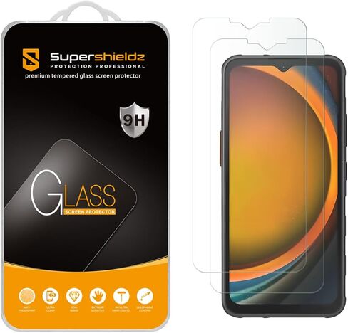 Supershieldz (2 Pack) Designed for Samsung Galaxy Xcover 7 and Xcover 7 Pro Tempered Glass Screen Protector, Anti Scratch, Bubble Free in Saudi Arabia