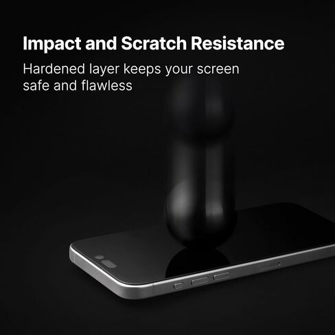 RhinoShield Screen Protector Compatible with iPhone 17/17 Pro / 16 Pro | Impact Protector PRO - Ultra-clear, Impact and Scratch Resistant, Anti-blue Light, Installation Tool Included - Transparent in Saudi Arabia