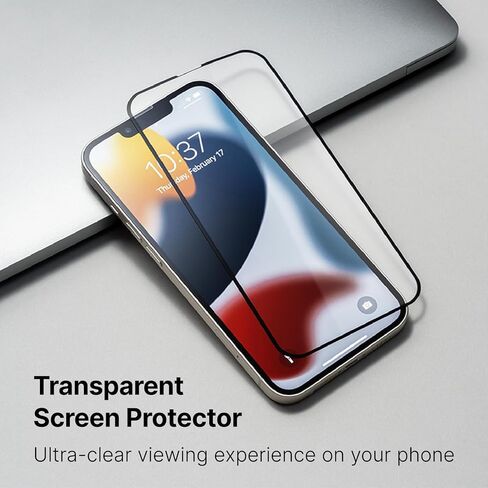 RhinoShield Screen Protector Compatible with iPhone 17/17 Pro / 16 Pro | Impact Protector PRO - Ultra-clear, Impact and Scratch Resistant, Anti-blue Light, Installation Tool Included - Transparent in Saudi Arabia