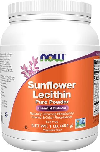 NOW Supplements, Sunflower Lecithin with naturally occurring Phosphatidyl Choline and Other Phosphatides, Powder, 1-Pound in Saudi Arabia