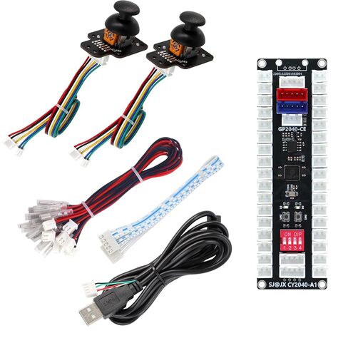 SJ@JX All-Button Arcade Controller with Raspberry Pi RP2040 Encoder, 3D Analog Mushroom Joystick, Custom RGB Lighting, Ultra-Low Latency, Multi-Platform Compatible for PC & Nintendo Switch in Saudi Arabia