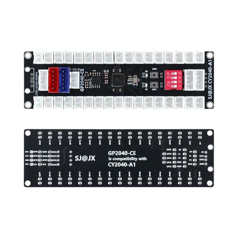 SJ@JX All-Button Arcade Controller with Raspberry Pi RP2040 Encoder, 3D Analog Mushroom Joystick, Custom RGB Lighting, Ultra-Low Latency, Multi-Platform Compatible for PC & Nintendo Switch in Saudi Arabia