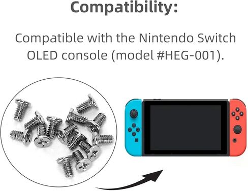 2set Game Console Complete Set of Mounting Screws Compatible with Nintendo Switch OLED Console HEG-001 (102pcs) in Saudi Arabia