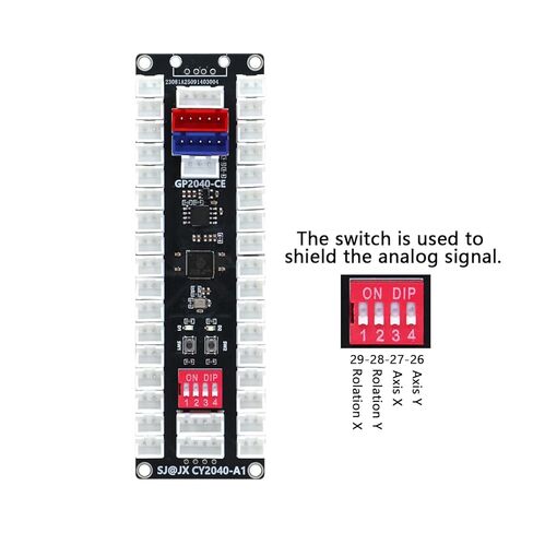 وحدة تحكم أركيد SJ@JX لجميع الأزرار مع جهاز تشفير Raspberry Pi RP2040، وعصا تحكم فطر تناظرية ثلاثية الأبعاد، وإضاءة RGB مخصصة، وزمن وصول منخفض للغاية، ومتعددة المنصات متوافقة مع أجهزة الكمبيوتر الشخصية ونينتندو سويتش in Saudi Arabia