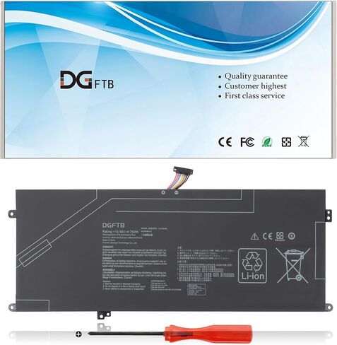 استبدال بطارية الكمبيوتر المحمول C41N2306 متوافق مع Asus Vivobook S 15 OLED M5506 S 16 M5606 M5606UA M5606NA، Zenbook UM3406HA UX8406MA UX8406MA-PS99T (A)(DC13) 0B200-04510000 15.56 فولت 75 واط/4825 مللي أمبير in Saudi Arabia