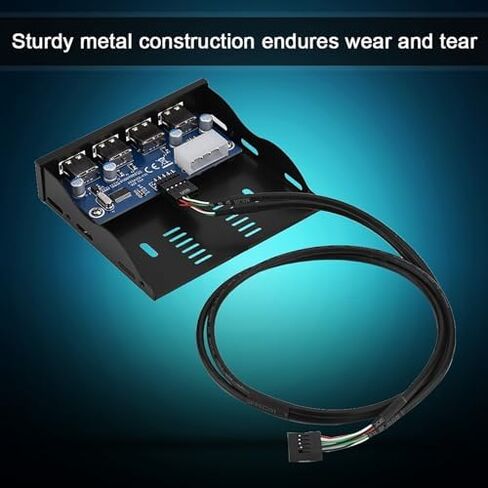 Frt Frt 15×11×3 Usb2.0 اللوحة الأمامية المرنة 3.5 خليج مرن 9 دبوس إلى 4 واجهة USB 2.0 Hub الكمبيوتر اللوحة الأمامية USB محول اللوحة الأمامية in Kuwait