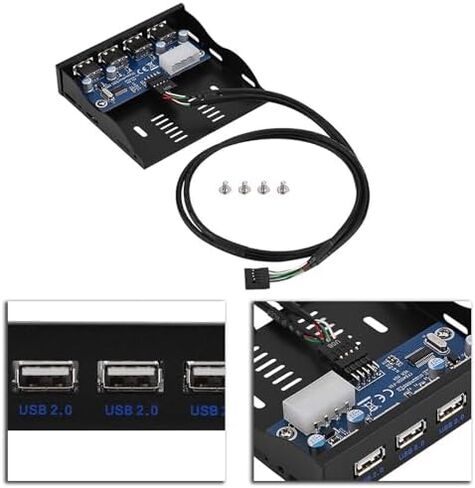 Frt Frt 15×11×3 Usb2.0 اللوحة الأمامية المرنة 3.5 خليج مرن 9 دبوس إلى 4 واجهة USB 2.0 Hub الكمبيوتر اللوحة الأمامية USB محول اللوحة الأمامية in Kuwait