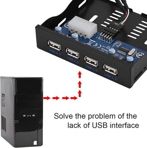 Frt Frt 15×11×3 Usb2.0 اللوحة الأمامية المرنة 3.5 خليج مرن 9 دبوس إلى 4 واجهة USB 2.0 Hub الكمبيوتر اللوحة الأمامية USB محول اللوحة الأمامية in Kuwait