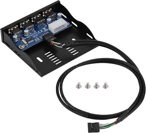 Frt Frt 15×11×3 Usb2.0 اللوحة الأمامية المرنة 3.5 خليج مرن 9 دبوس إلى 4 واجهة USB 2.0 Hub الكمبيوتر اللوحة الأمامية USB محول اللوحة الأمامية in Kuwait