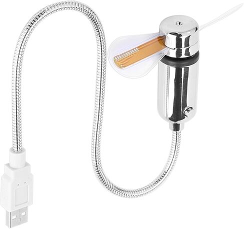 مروحة USB RGB صغيرة مرنة من CHICIRIS مع رقبة قابلة للتعديل لمروحة عرض الرسائل القابلة للبرمجة للكمبيوتر المحمول in Kuwait