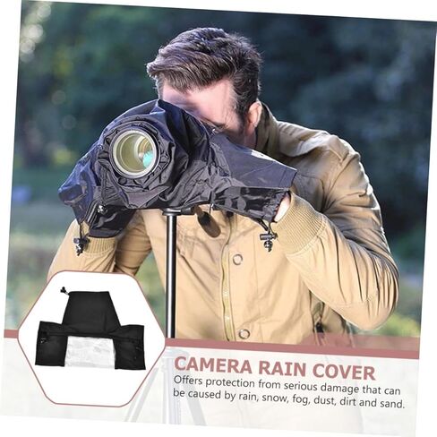 Homoyoyo Professional Waterproof Camera Rain Cover with Lens Protection for Outdoor Photography DSLR and Mirrorless Cameras, Dustproof Raincoat Sleeve Suitable for Hunting and Bird Watching in Saudi Arabia