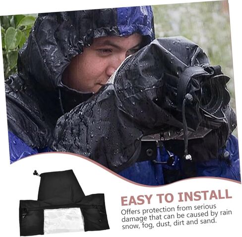 Homoyoyo Professional Waterproof Camera Rain Cover with Lens Protection for Outdoor Photography DSLR and Mirrorless Cameras, Dustproof Raincoat Sleeve Suitable for Hunting and Bird Watching in Saudi Arabia