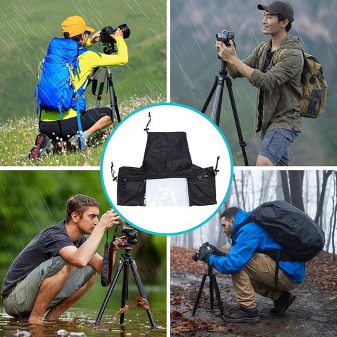 غطاء للمطر من jojofuny DSLR مقاوم للماء وغطاء للكاميرا ومضاد للغبار والثلج وواقي المطر باللون الأسود للتصوير في الهواء الطلق in Kuwait