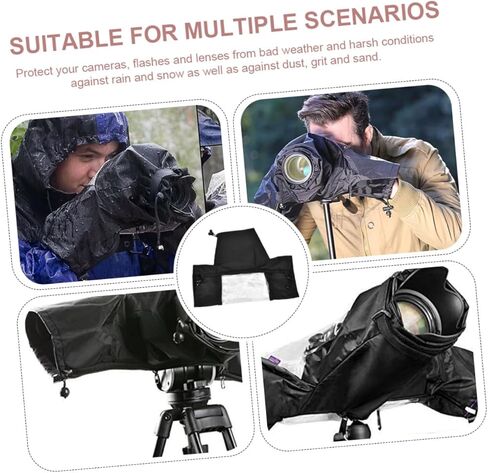 Zerodeko غطاء المطر للكاميرا المقاومة للماء DSLR ملحقات التصوير الفوتوغرافي مع معطف واق من المطر مقاوم للغبار للصيد في الهواء الطلق ومشاهدة الطيور، in Kuwait