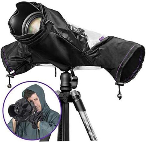 Zerodeko غطاء المطر للكاميرا المقاومة للماء DSLR ملحقات التصوير الفوتوغرافي مع معطف واق من المطر مقاوم للغبار للصيد في الهواء الطلق ومشاهدة الطيور، in Kuwait