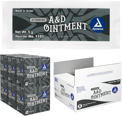 Dynarex Vitamins A & D Ointment, Ointment with Vitamin A and Vitamin D Skin Protectant, for Diaper Rash and Discomfort, White, 15 oz Jar in Kuwait