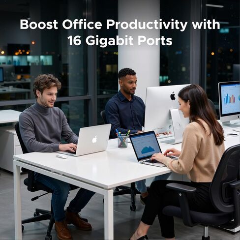 UGREEN USB C to Ethernet Adapter Bundle with 16 Port Gigabit Switch in Kuwait