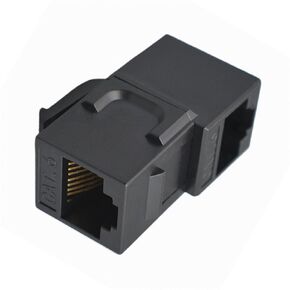 محول NFHK بزاوية 90 درجة UTP CAT6 مقرنة كيستون RJ45 أنثى إلى أنثى UTP CAT6 مقرنة مضمنة أسود in Kuwait