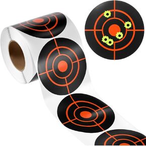 أهداف الرماية QWORK، ملصقات أهداف الرش مقاس 3 بوصات - 250 قطعة من ملصقات Bullseye ذاتية اللصق للتصويب الدقيق وممارسة الرماية المتنوعة in Kuwait
