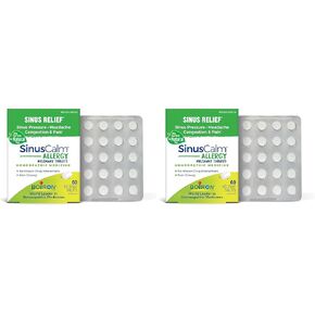 Boiron SinusCalm Allergy Tablets for Relief from Sinus Pressure, Sinus Headache, or Sinus Congestion and Pain - 60 Count in Kuwait
