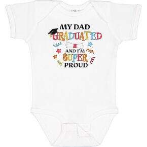 inktastic My Dad Graduated and I'm Super Proud Baby Bodysuit in Kuwait