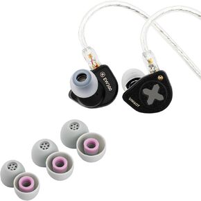 Linsoul SIMGOT EW300 DSP 1DD+1Planar+1PZT محرك هجين في شاشة الأذن، سماعات أذن سلكية IEM+ Kiwi Ears Flex Earbud Tips، استبدال سيليكون IEM in Kuwait
