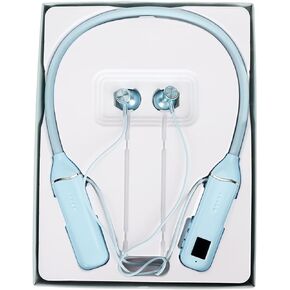 SUNGOOYUE K1691 Neckband Headphones with RGB Lighting, 14mm Drivers, 500mAh Battery, Memory Card Support, TypeC Charging, Silicone and ABS Construction (Yellow) in Saudi Arabia