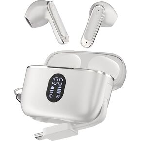 Wireless Earbuds Bluetooth 6.0 Headphones with LED Power Display and Power Bank Charging Case 50H Playtime IPX7 Waterproof in-Ear Ear Buds with Mic Deep Bass Earphones for iPhone Android Samsung in Saudi Arabia