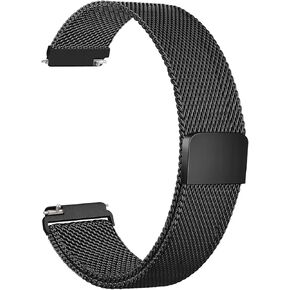 ID208 Plus Smart Watch Bands, 22mm Stainless Steel Metal Bands for Fitpolo/Quican/Aeac/Tensky ID208 Plus Smartwatch Replacement Wristband Adjustable Straps in Saudi Arabia