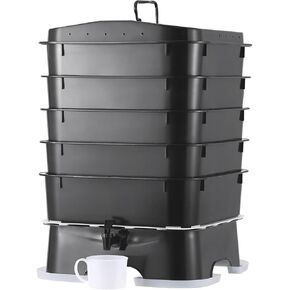 The Original VermiHut Plus 5-Tray Worm Compost Bin – Easy Setup and Sustainable Design in Saudi Arabia