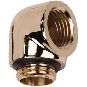 Barrow G1/4" Male to Female Extender Fitting, 90 Degree Angle, Gold in Kuwait