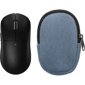 حافظة ماوس kwmobile لجهاز Logitech G PRO X Superlight 2 - حقيبة حمل واقية لماوس بلوتوث - حماية ناعمة من النيوبرين - أزرق عتيق in Kuwait