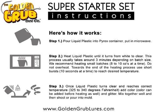 شركة Golden Grub Lure Co. - مجموعة Super Starter - مجموعة Jerkbait in Kuwait