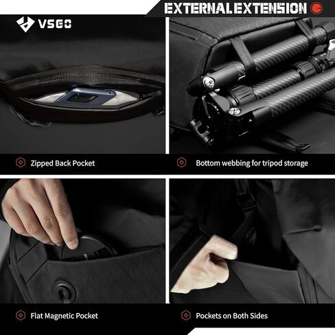 VSGO 6L Waterproof Camera Sling Bag, Single-Shoulder Messenger Bag for DSLR/SLR Cameras, Daily Commute, and Drone Photography in Saudi Arabia