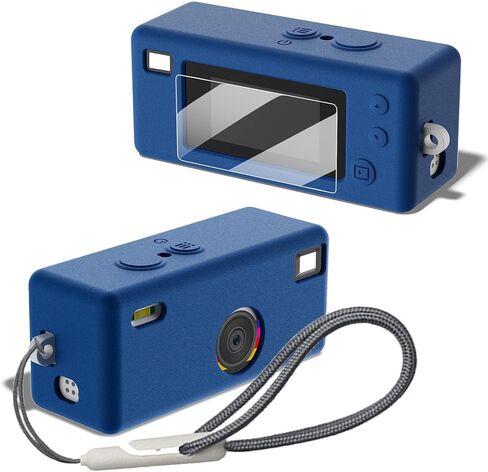 حافظة من السيليكون لملحقات الصندوق الرقمي لسلسلة المفاتيح Kodak CHARMERA، حافظة واقية من السيليكون الناعم، تأتي مع واقيات الشاشة وحزام المعصم - أخضر مضيء in Saudi Arabia