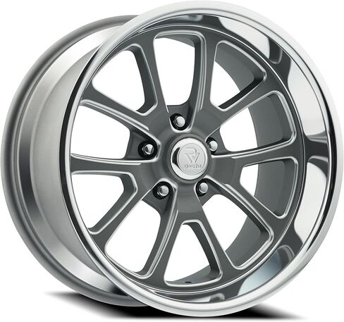 Wheel Co. R101 Laguna Wheel, Texture Gun Metal Center Milled Window Diamond Cut Lip, Size: 20x8, Bolt Circle: 5x120.7 (1mm Offset) in Saudi Arabia