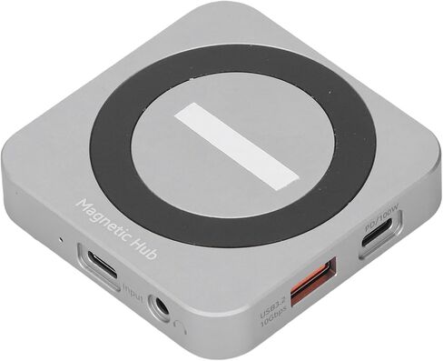 NVME Magnetic SSD Enclosure with 100W PD Charging, 4K HD USB3.2 Hub, 10Gbps M.2 Adapter, for NVMe in Saudi Arabia