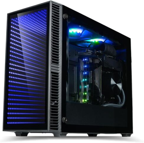 Continuum Mini Gaming Desktop - NVD GeForce RTX 5070 Ti 16GB, Intel 24-Core i9-14900KF Processor, 32GB DDR5 RAM, 2TB Gen4 NVMe SSD, WiFi 6E, Windows 11 Pro - Tiny Liquid Cooled RGB Gamer Computer in Kuwait