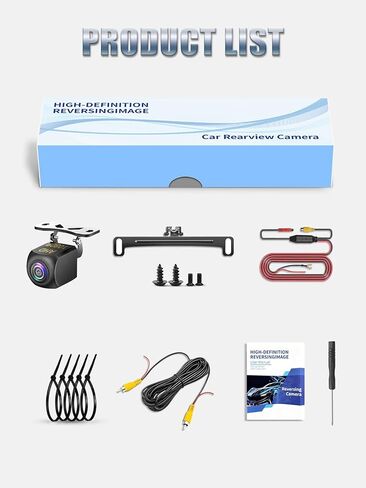 كاميرا احتياطية للسيارة Redmaple، زاوية معدنية واسعة AHD 1080P، مجال رؤية 170 درجة، رؤية ليلية، كاميرا عكسية مقاومة للماء IP69 للسيارة SUV RV مع تركيب على السطح in Kuwait