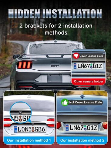 كاميرا احتياطية للسيارة Redmaple، زاوية معدنية واسعة AHD 1080P، مجال رؤية 170 درجة، رؤية ليلية، كاميرا عكسية مقاومة للماء IP69 للسيارة SUV RV مع تركيب على السطح in Kuwait