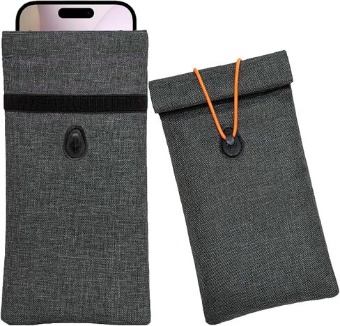 حقائب فاراداي للهواتف وسلاسل المفاتيح، عبوة من قطعتين لحجب الإشارة مع حماية RFID/NFC/GPS/WiFi/الخلية، وحقيبة خصوصية مضادة للتتبع للدخول بدون مفتاح للسيارة - حجم كبير يناسب جميع الهواتف الذكية in Kuwait