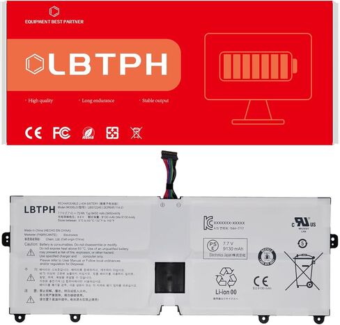 LBS1224E Compatible Laptop Battery Replacement for LG 13Z980 13Z980-G 13Z990 13Z990-G 14Z980 14Z980-G 14Z980-T 14Z990 15Z980 15Z980-G 15Z980-R.AAS9U1 15Z980-T 15Z990 15Z990-H 17Z990 7.7V 72Wh in Saudi Arabia