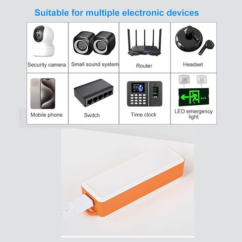 LiebeWH UPS Backup Power Supply Mini 2600mAh DC5V 2A Input 1.2A Output Uninterruptible Power Supply for Security Camera Router LED Light in Saudi Arabia