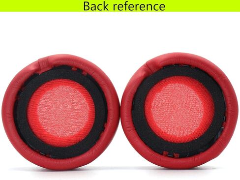 وسائد أذن بديلة متوافقة مع سماعات Beats Mixr على الأذن، وسادات أذن مطورة فاخرة، وغطاء سماعة الرأس، وملحقات إصلاح وسادات الأذن - أحمر in Kuwait