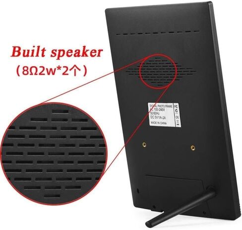 إطار صور رقمي عمودي مقاس 10 بوصات، شاشة HD IPS 800x1280، مشغل فيديو موسيقى، دعم USB/SD، تشغيل/إيقاف تلقائي، جهاز تحكم عن بعد in Kuwait